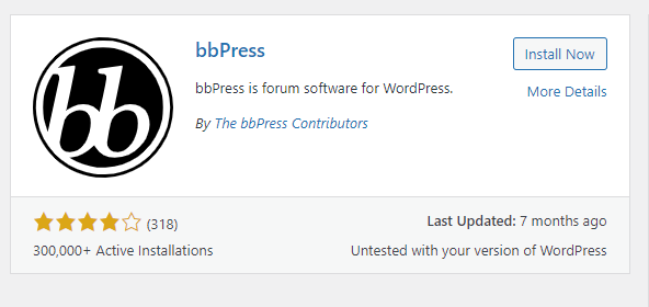 bbPress plugin