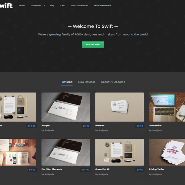 Swift – WordPress Theme for Selling Digital Products