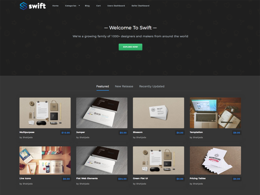 Swift – WordPress Theme for Selling Digital Products